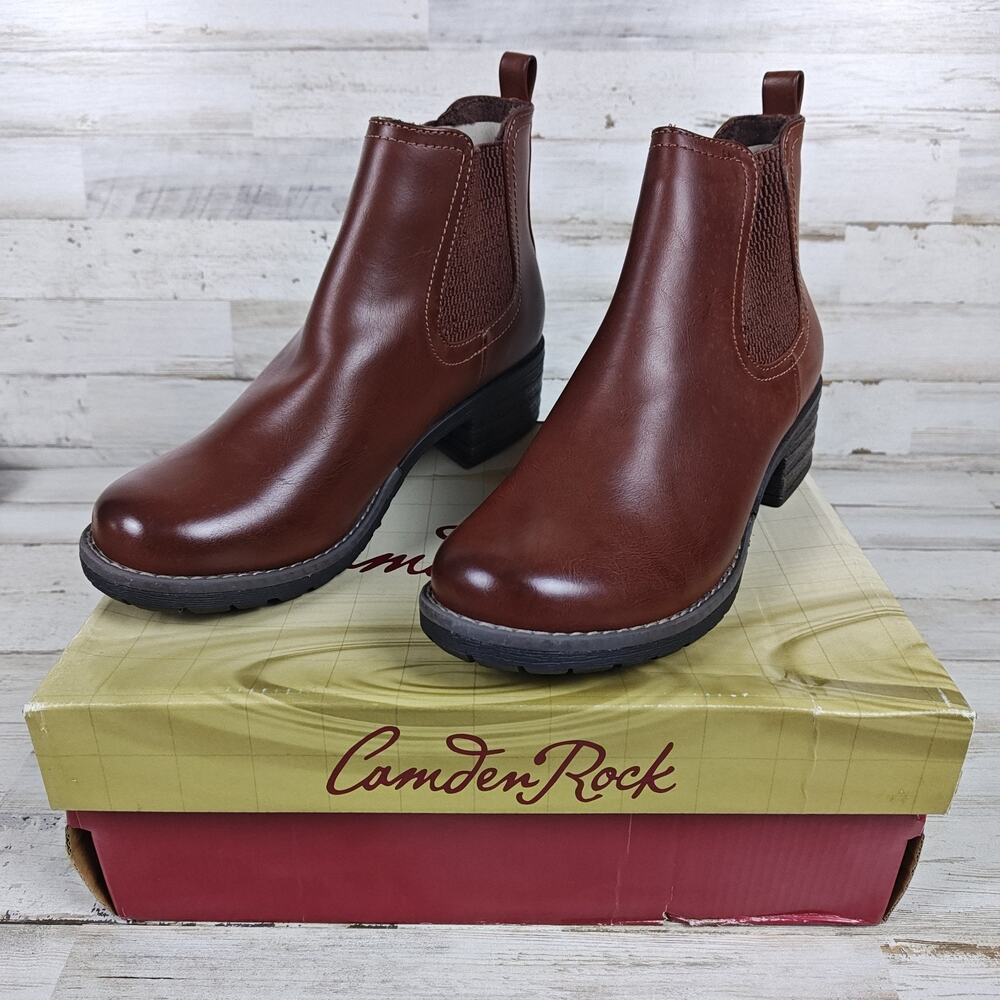 CAMDEN ROCK Women's Brownish Juno Chelsea Boot Sz US 7.5 (EUR 38) NIB Slip On